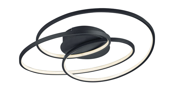 online Plafoniera da Interno a LED in Metallo Nero Opaco