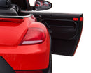 Macchina Elettrica per Bambini 12V con Licenza Volkswagen Maggiolino Rossa