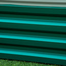 Letto per Orto Rialzato a Fondo Aperto con Rivestimento 120x60x30.5 cm in Acciaio Zincato Verde