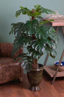 Monstera Artificiale con Vaso Altezza 136 cm Verde