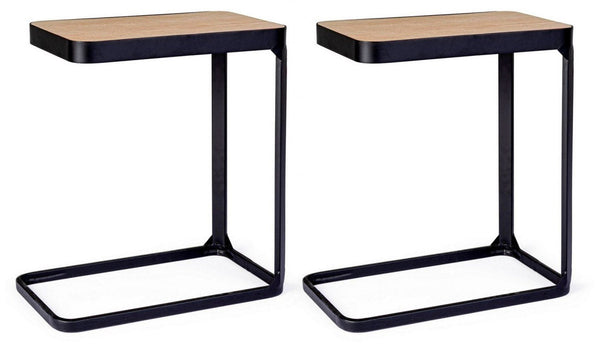 sconto Set 2 Tavolini 50x30x55 cm Everitt in Legno