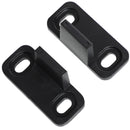 Kit Porta Scorrevole 200x40x0,6 cm con Binari Fermi e Guide in Acciaio Nero  