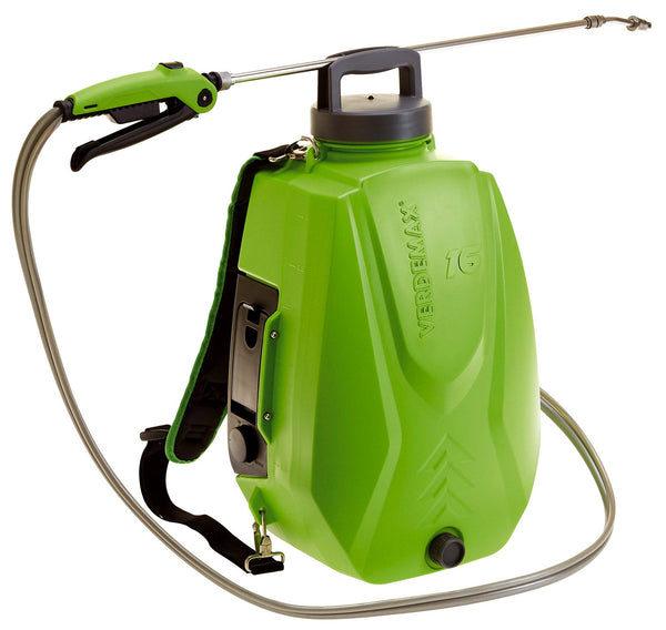 Pompa Irroratrice a Zaino a Batteria da Giardino 16 Litri Verdemax Futura Pro Verde sconto