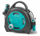 Mini Avvolgitubo Portatile 11,5 mt per Irrigazione Bauer Aqua Bag Blu