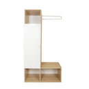 Mobile da ingresso 82x36x165 cm Krell rovere bianco