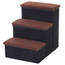 Scaletta 3 Gradini Contenitori per Animali Domestici 40,5x51x50 cm 