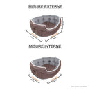 Cuccia per Cani e Gatti Marrone\/Grigio Varie Misure