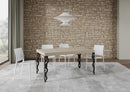 Tavolo Allungabile 160-264x90x77 cm Karamay Cashmere Telaio Antracite 