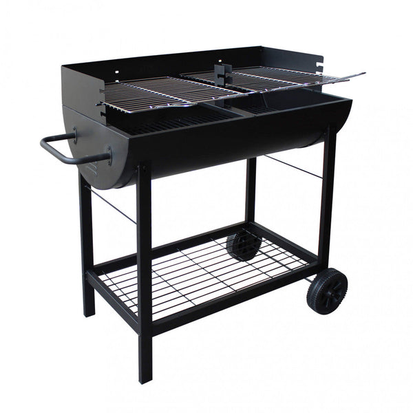online Barbecue a Carbonella 100x47x94 h cm in Acciaio Nero