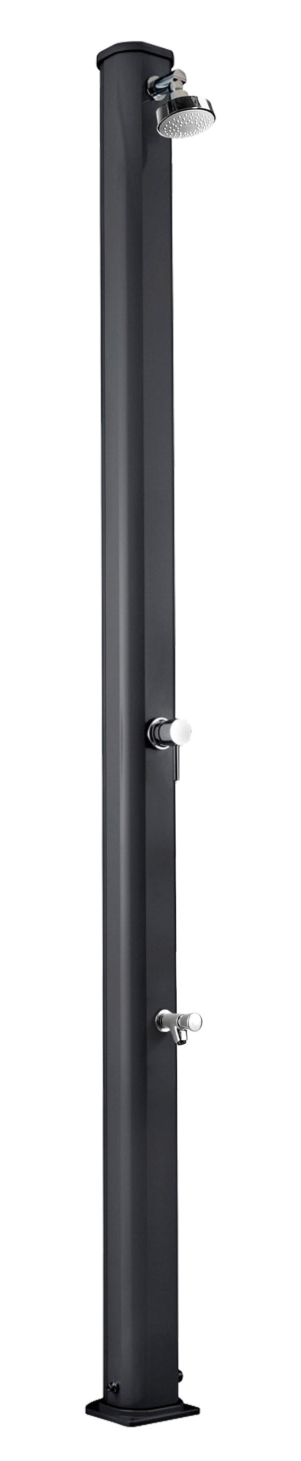 prezzo Doccia Solare da Giardino 25L Miscelatore e Lavapiedi Arkema Jolly S Grigio Antracite