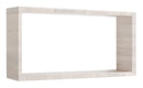 Mensola Cubo da Parete 70x35x15,5 cm in Fibra di Legno Artù Rovere Grigio