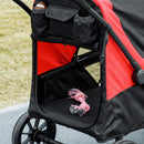 Passeggino per Cani Taglia Grande 124x67x100 cm Pieghevole con Finestre a Rete Nero  