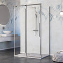 Box Doccia 3 Lati 1 Anta Scorrevole in Cristallo Trasparente 8mm H200 Bonussi Eliane
