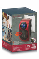 Stufa Stufetta da Parete 500W Display LCD Kooper Ghibli Rosso