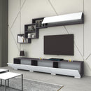 Parete attrezzata Free bianco ghisa