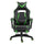 Sedia da Gaming con Rotelle in Similpelle Nero e Verde