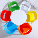 Set 4 Sedie in Polipropilene 45x71x60 cm Gambe in Faggio Fold Bianco