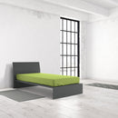 Lenzuolo Sotto con Angoli ed Elastico Tinta Unita Verde Acido