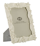 Cornice Leaf Cream 20,5x2x26 cm in Poliresina e Vetro