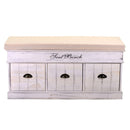 Cassapanca Baule in Legno 3 Cassetti con Cuscino