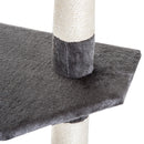 Lettiera Coperta per Gatti 53x40x40 cm in Plastica Viola e Bianco