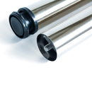 Kit 4 Gambe per Tavolo Regolabili Ø6x71/73 cm in Acciaio Emuca Nichel Satinato