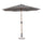 Ombrellone da Giardino con Snodo 8 Stecche Ø300x246h cm Telo in Poliestere Palinuro Naturale e Grigio