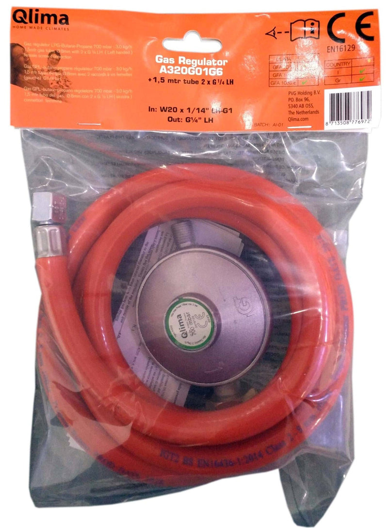 Kit Regolatore per Stufe a Gas 150 cm Qlima GFA 10xx