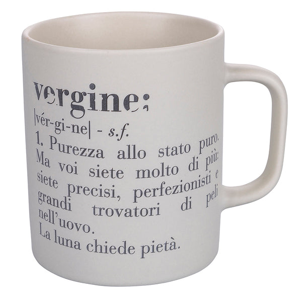 prezzo Tazza Zodiaco "vergine" Ø8x10 cm in Bone China VdE Tivoli 1996 Bianco