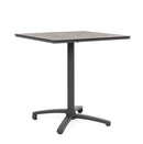 Tavolo da Bar da Giardino 70x70x74h cm in Alluminio e HPL Claret Antracite Dark 