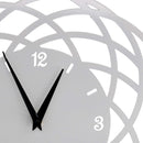 Orologio da Parete Ø40xh2 cm in Metallo Bianco