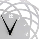 Orologio da Parete Ø40xh2 cm in Metallo Bianco