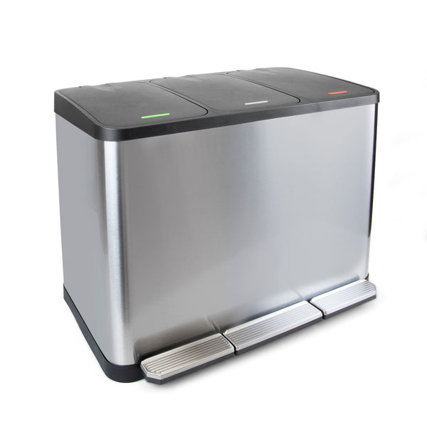 Contenitore Recycle Inox con Scomparti Impostato 3X15 Acciaio Inossidabile Emuca online