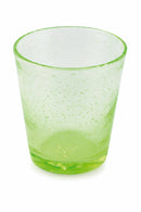 Set 6 Bicchieri Ø9x10 cm in Vetro Soffiato Villa d'Este Home Tivoli Cancun Verde Mela