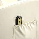 Poltrona Alzapersona Elettrica in Similpelle Crema