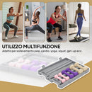 Set 6 di Manubri Pesi Fitness 6 kg Totali con Impugnatura Antiscivolo e Valigetta Multicolore Rosa      