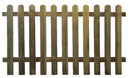 Steccato Recinzione da Giardino con Tavoletta 180x100 cm in Legno
