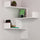 Mensola Scaffale Angolare da Parete 60x22x90 cm 3 Piani Salvaspazio in Legno Bianco
