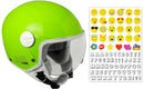 Casco Demi-Jet per Bambini Visiera Sagomata CGM Havana Smile 205S Verde 