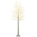 Albero di Natale 180 cm con 180 Luci LED 3 Livelli di Luminosità per Interni ed Esterni Bianco      