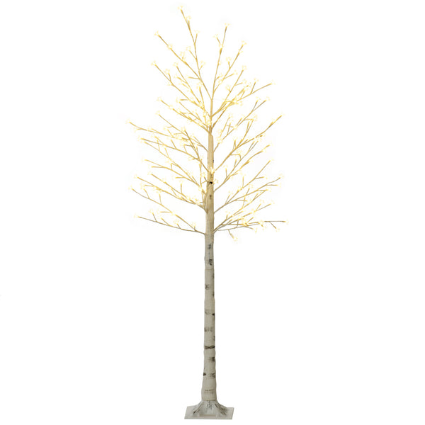 prezzo Albero di Natale 180 cm con 180 Luci LED 3 Livelli di Luminosità per Interni ed Esterni Bianco