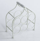 Portabottiglie 33x17xH36 cm in Metallo Bianco