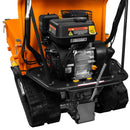 Mini Dumper a Benzina 71x156x99 cm Trasporto Materiali Cingolato Arancione 