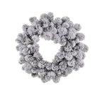 Corona Abetone innevata 80 Tips Ø50 cm 