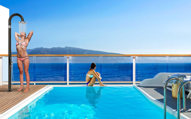 Doccia da Esterno Giardino Miscelatore e Doccetta Arkema Funny Yin Fuxia