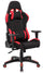 Sedia da Gaming Ergonomica 72x57x134 cm in Tessuto Nera e Rossa