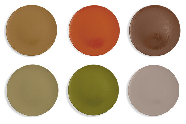 acquista Set 6 Sottopiatti Ø33x3 cm in Plastica Villa d'Este Home Tivoli Sombrero Light