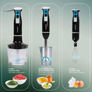 Robot da Cucina 3 in 1 Frullatore Tritatutto Sbattitore 600W Kooper MyChef Nero