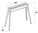 Cuoci Arrosticini a Carbone 50 cm Lisa Luxury Miami 500