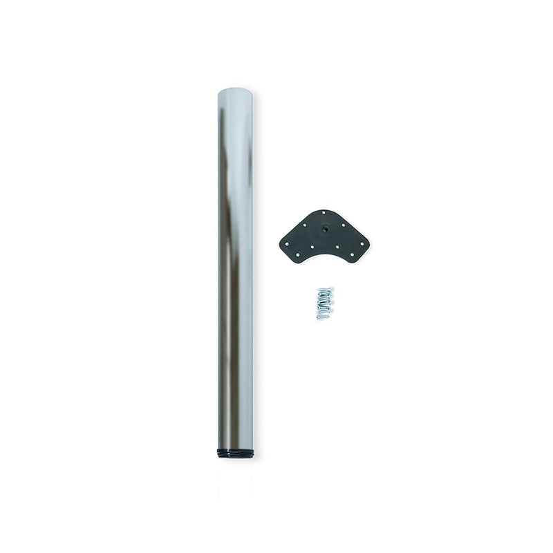 Gambe per Tavola Ø60 mm di Acciaio Nichel Satinato Acciaio Emuca